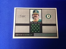 Dennis Eckersley 2003 Fleer Game Worn Jersey Card