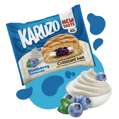 Karuzo Blueberry Cheesecake Croissant (24 x 82g)