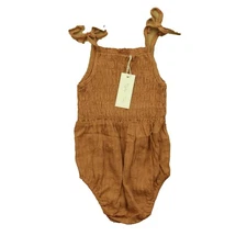 Rylee + Cru Kaia Romper Terracotta Onepiece Toddler Size 2-3 Years