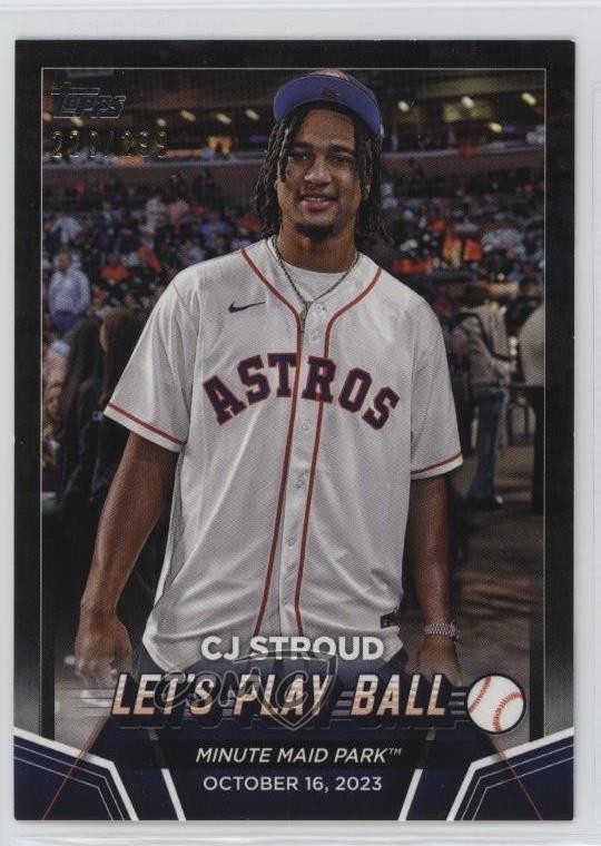 2024 Topps Series 2 2023 Let's Play Ball Black 220/299 CJ Stroud #PB-1 1u6