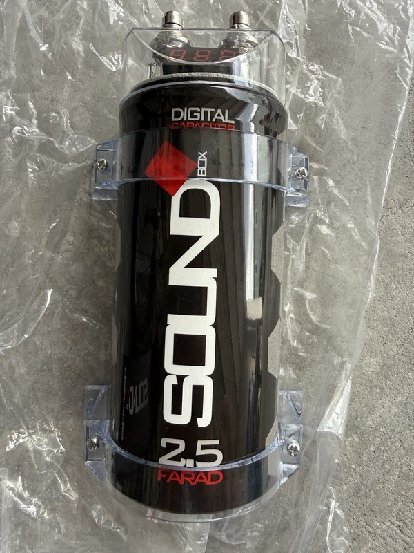 SoundBox SCAP2D 2.5 Farad Digital Power Capacitor 2500W Car Audio NEW