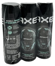 3PK AXE Apollo Body Spray Sage Cedarwood 48H ...