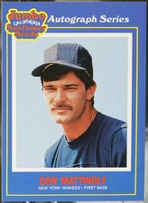 1990 Jumbo California Sunflower Seeds #8 Don Mattingly Baseball NM