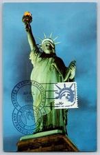 #1619 Statue of Liberty Maxi Card w/Pictorial Cancel