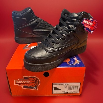 Patrick Ewing Black Orion Non Strap Men s Size 8 Sneakers Ewing Shoes High Top