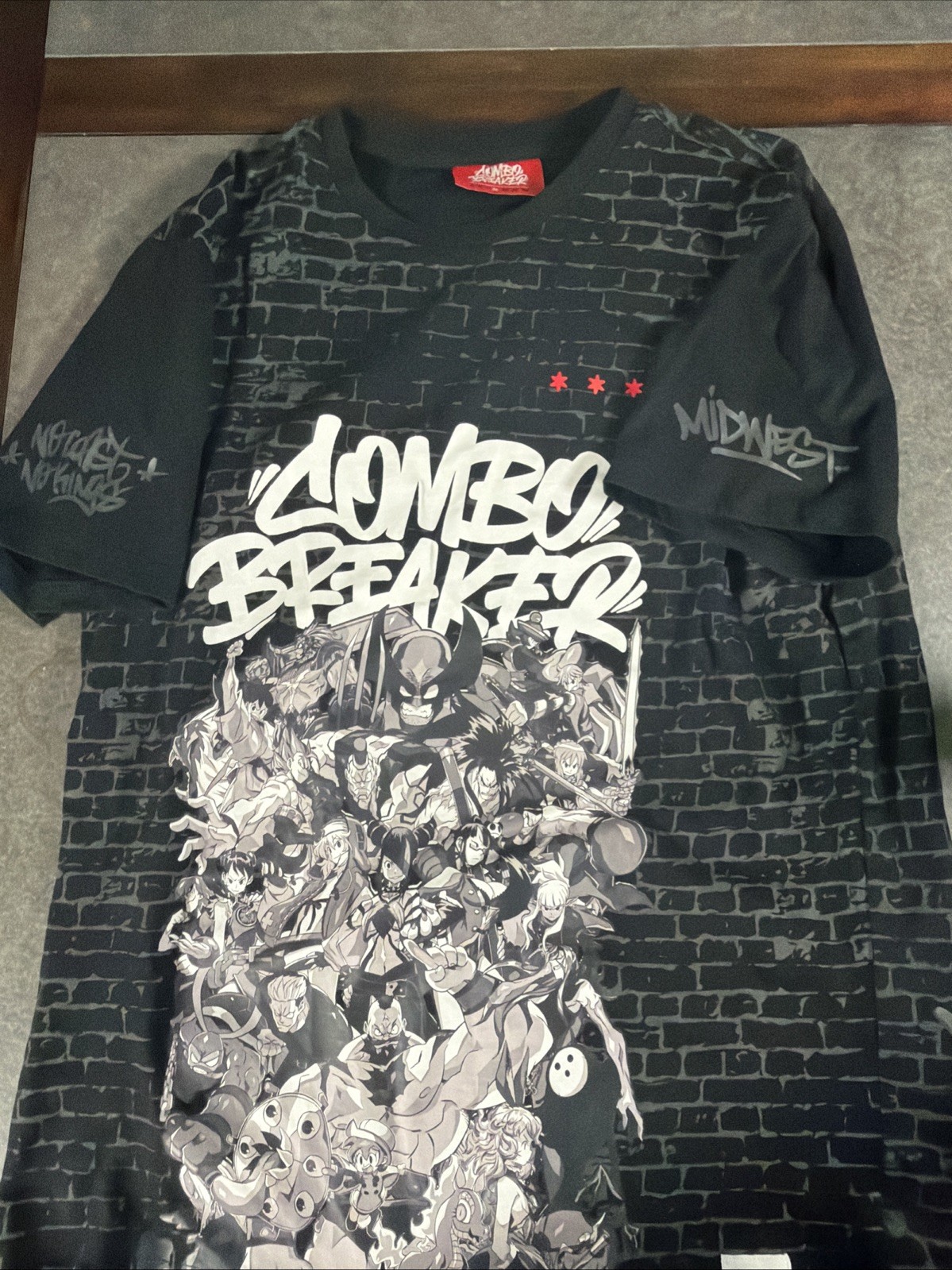 Combo Breaker Marvel vs Capcom T Shirt Men’s XL 2 Sided Graphic Midwest Gaming