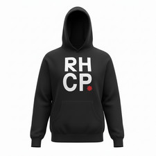 Red Hot Chili Peppers RHCP Hoodie Black Graphic Pullover Sweatshirt Unisex XXL