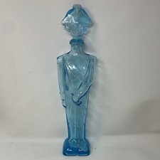 Vintage empoli Aqua blue Soldier bottle/Decanter