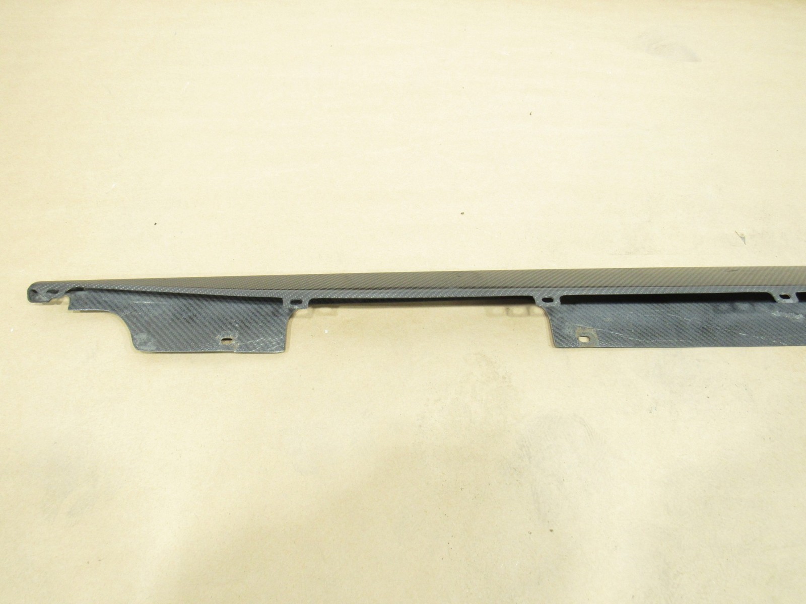 14-18 Aston Martin Vanquish 2014 Right Lower Plate Sill Blade Carbon Cover Y2