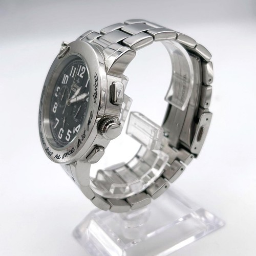 Vivienne Westwood Chrono Watch Kiss Me Once Silver Black - Picture 3 of 7