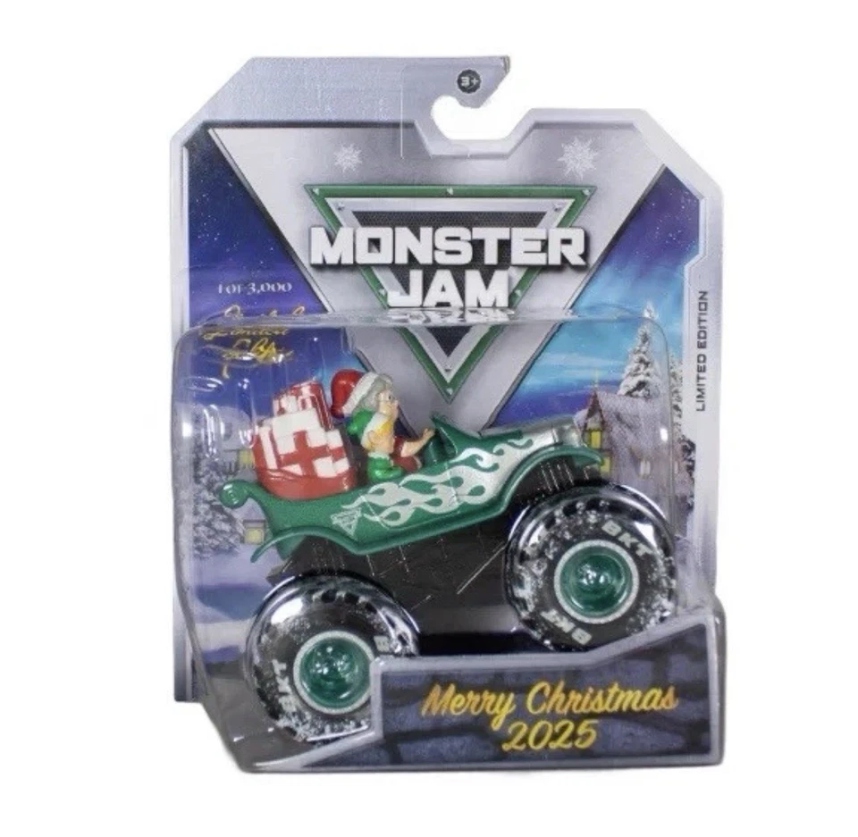 Monster Jam ограниченного тиража 1:64 миссис Клаус 2025 эксклюзивный (предварительная продажа ✅) - Изображение 4 из 4