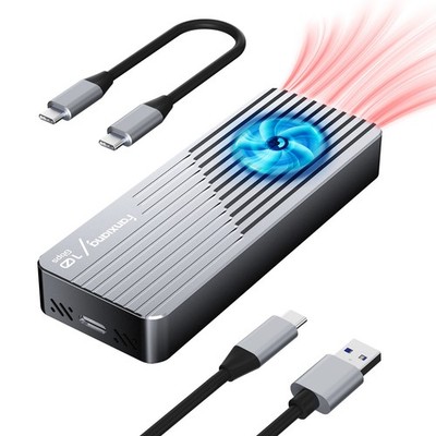 fanxiang M.2 NVMe SSD Gehäuse m. Kühlsystem, USB 3.2 Gen 2 (10Gbps), M/B+M Key