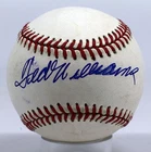 Ted Williams Single Signed Baseball 7 (OAL Brown) JSA LOA (full) 716277