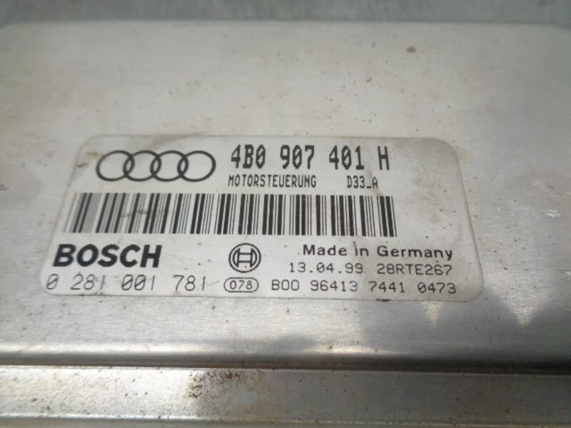 4B0907401H centralina motore per AUDI A6 AVANT (4B5) 2.5 V6 24V TDI 1998 4977535 - Immagine 4 di 4