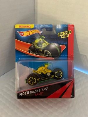 Hot Wheels High Speed Moto Track Stars Axle yellow/green/black NEW SEALED 