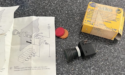 Hella Push Pull Switch VW Beatle Camper 6ED 004 778 001 12v