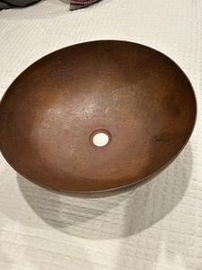 Native Trails CPS63 Maestro 16" Circular Copper Vessel Bathroom - Copper