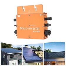 800W Solar Power Inverter MPPT LCD Display 120V/230V Output Gold US Plug