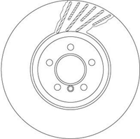 Bremsscheibe Vorderachse Links FüR BMW 5 Gran Turismo Touring 6 Cabriolet Coupe