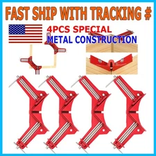 4X 90 Degree Right Angle Corner Clamp Woodworking Wood For Kreg Jigs Clamps Tool