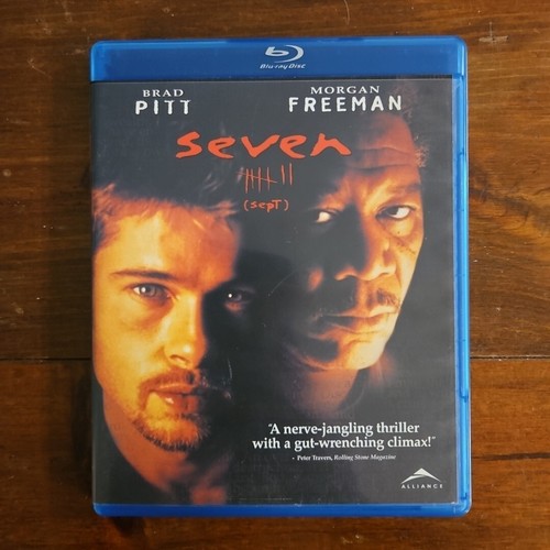 Seven (Brad Pitt, Morgan Freeman) Blu-Ray Good Condition BILINGUAL Excellent 