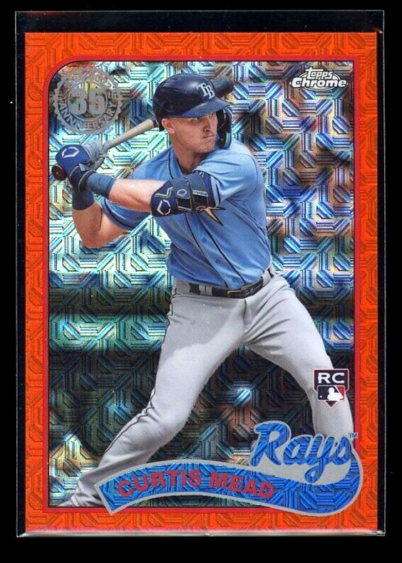 2024 Topps Curtis Mead 1989 Silver Pack /25 Orange Refractor #TB9C53