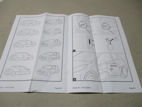 Peugeot 206 Dekor SATZ Design Styling Symbol Aufkleber "RC UP" NEU original PSA - Picture 4 of 14
