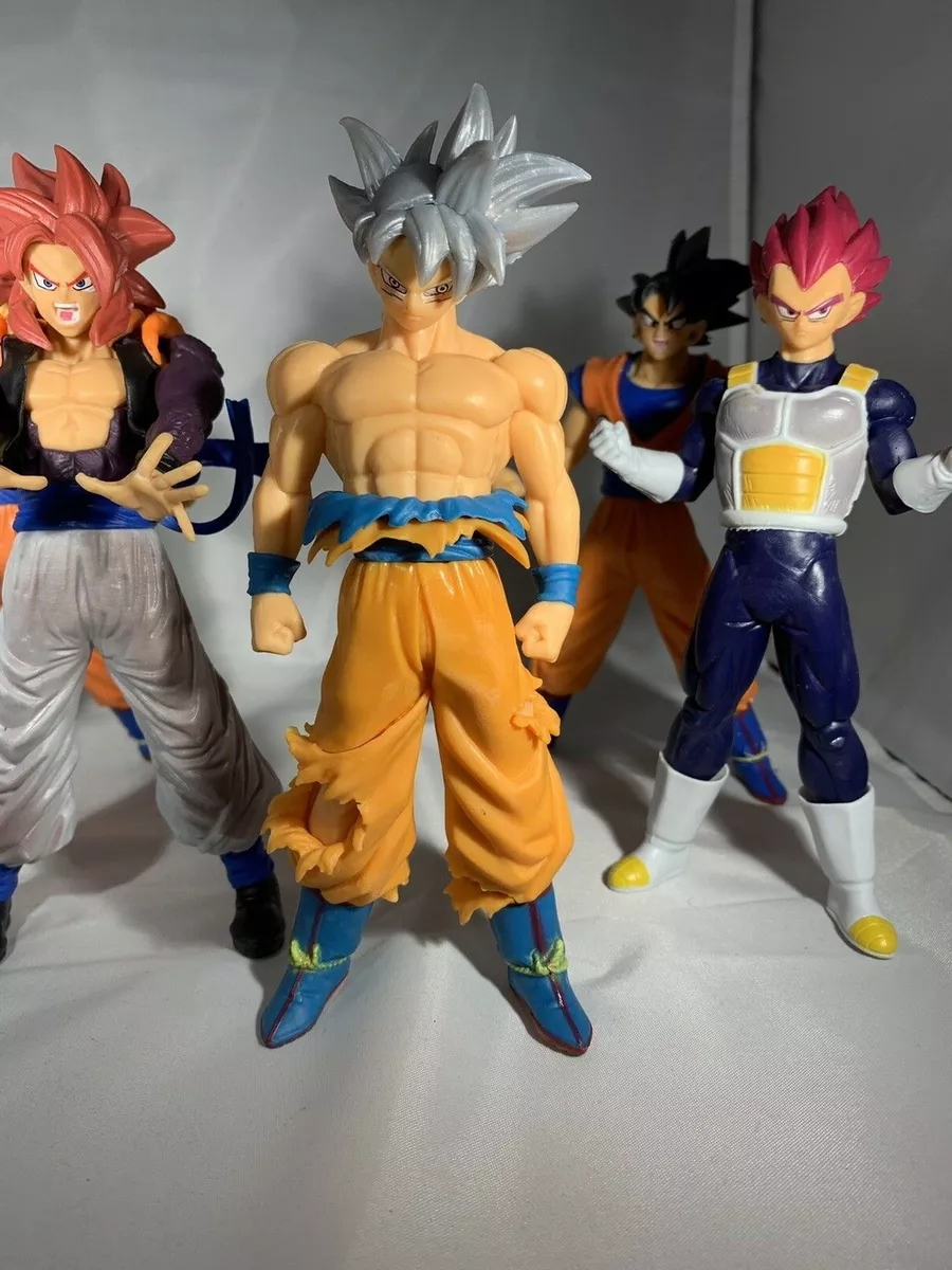 Kit 3 Bonecos Dragon Ball Z Goku Super Sayajin Blue ssj blue