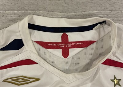 Umbro 2007/08 Frank Lampard #8 England Soccer Jersey White Men's