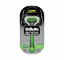 Gillette Body Razor for Men first razor designed for body grooming without nicks