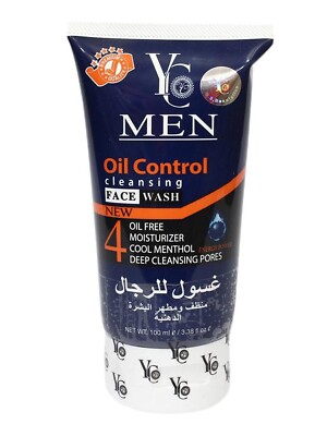 YC Men Oil Control Face Wash for Oily Skin Clears 100ml,