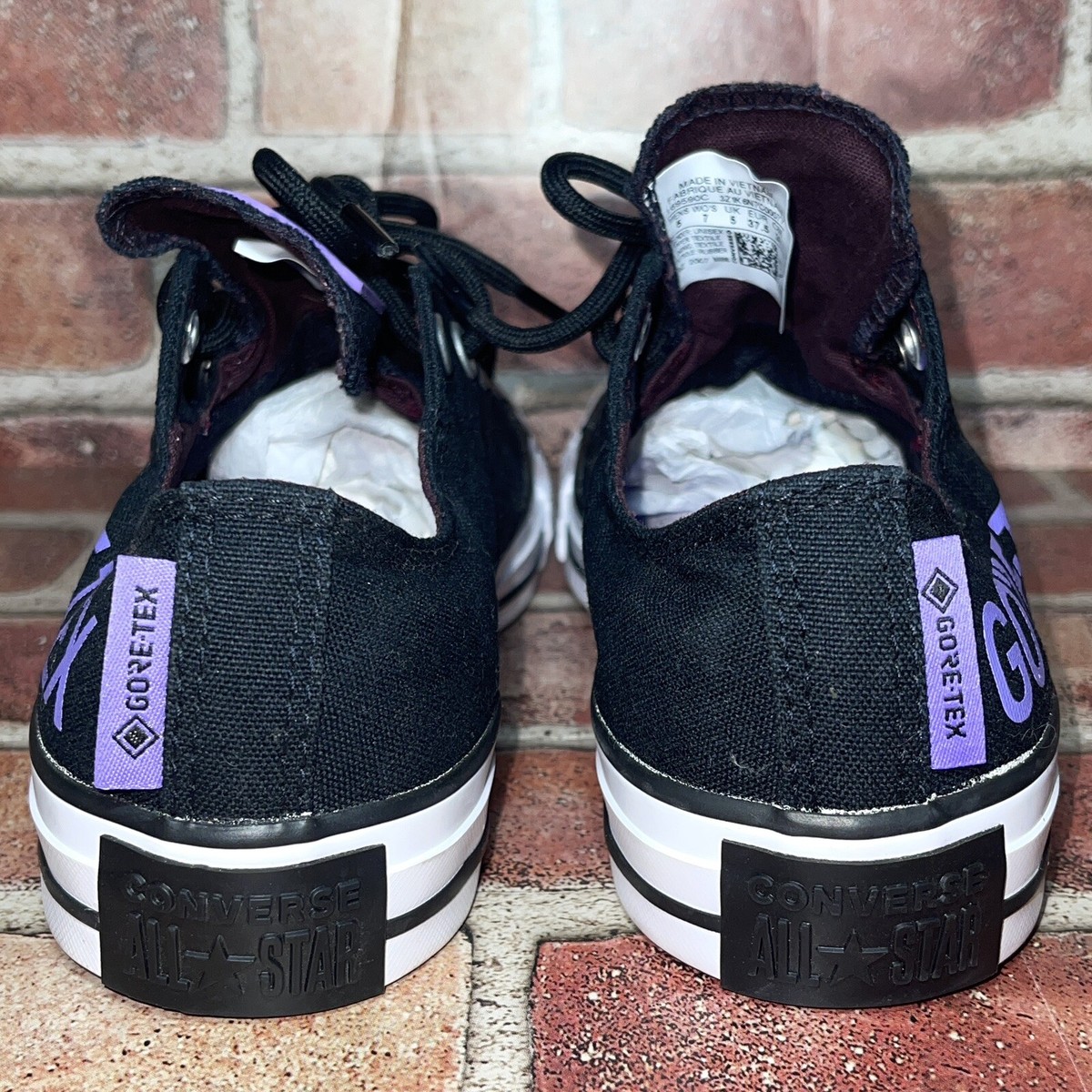 New Converse Ctas GORE-TEX Black Shoes Sneakers Unisex 169590C 