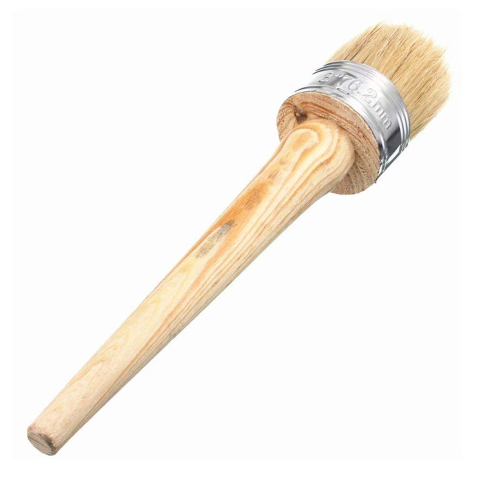 Round Head Paint Brush Marine Varnish Retro Decor Paintbrushes Wood