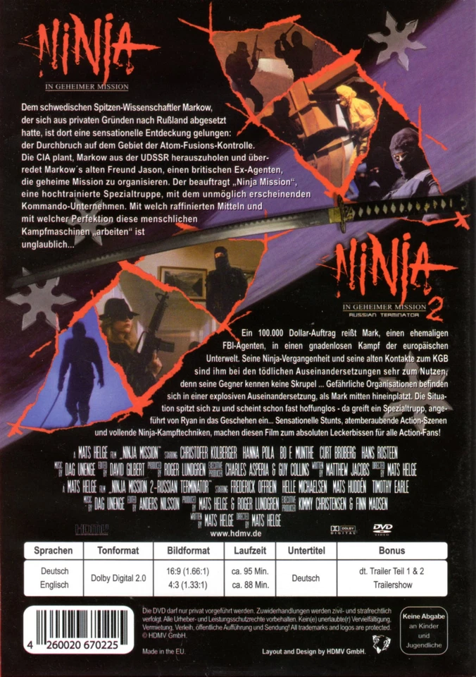The Ninja Mission , 100% uncut ,new and sealed , Ninja in geheimer Mission 1 & 2 - Image 2 of 2