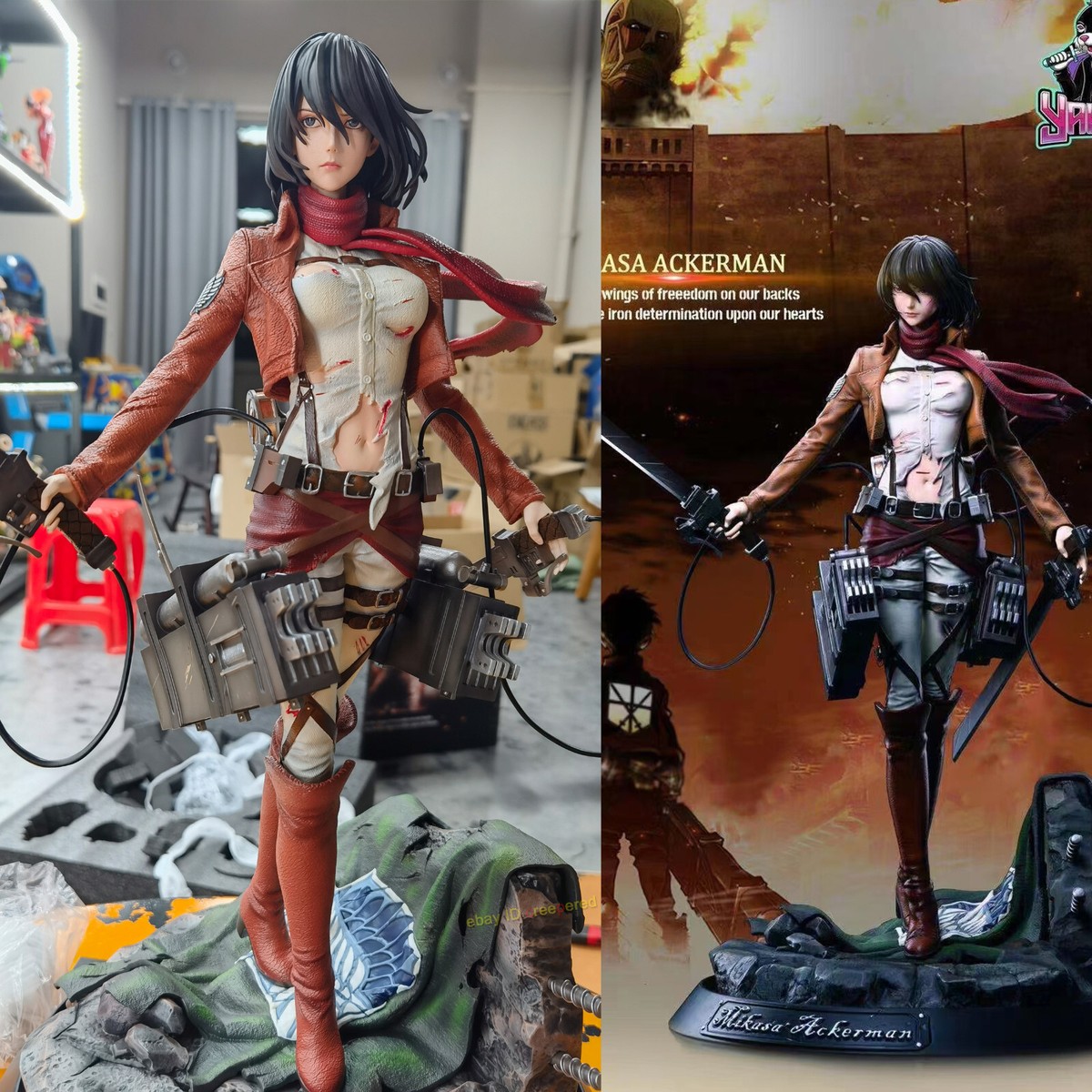 CHIKARA Attack on Titan Mikasa·Ackerman 1/6 Resin Painted Statue