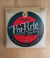 D'Addario EJ49 Pro-Arte Black Trebles Normal Tension Classical Guitar Strings