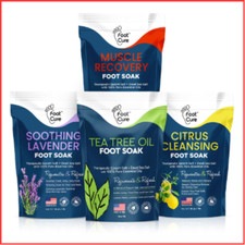 EPSOM SALT Tea Tree Oil Foot Soak for Athletes Relaxing Bath Combo FOOT CURE