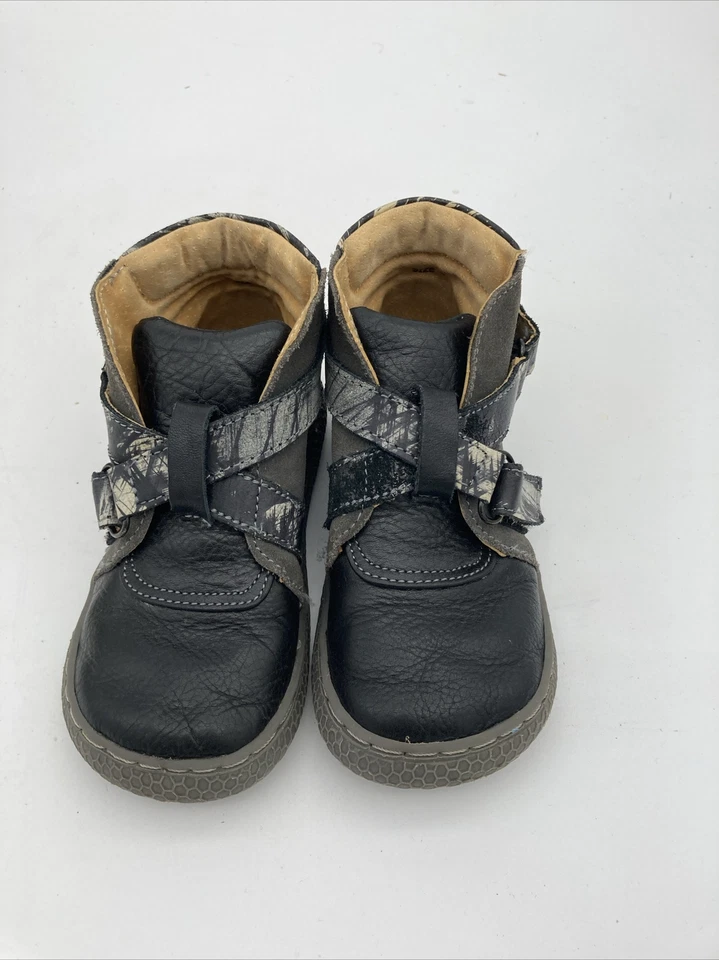 Nuevo LIVIE & LUCA Zapatos de caña alta Botines Lucio Negro Gris 8 9 Unisex Foto 2 de 4