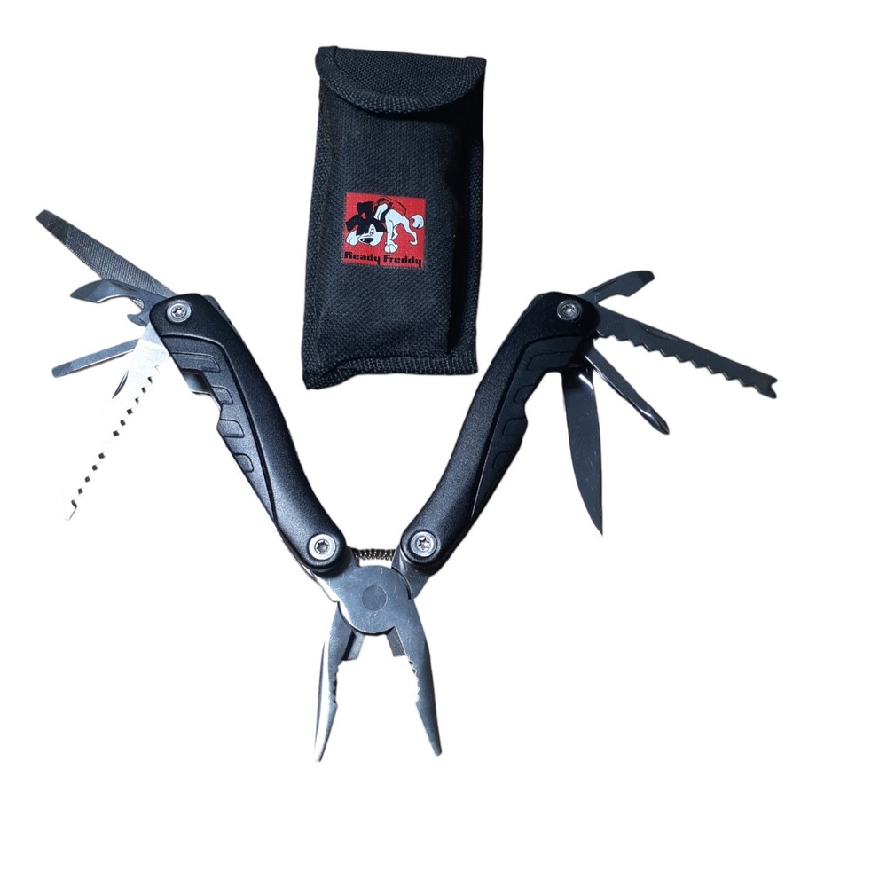 10-in-1 Multi-Tool with Pliers Screwdrivers Saw Knife & Bottle Opener