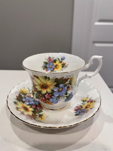 Vintage Royal Albert Bone China Tea Cup/Saucer “Summertime Series”