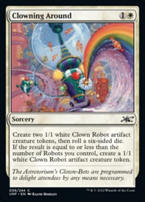 MTG Unfinity *STANDARD FOIL* C Clowning Around #006 | eBay