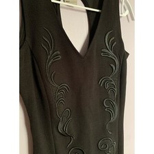 NWT Symphony / bodycon / little black dress / embroidered / fitted / medium