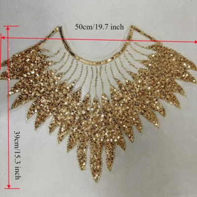 Paillettes Maille Sequin Perlé Brodé Patchs pour DIY Accessoire Couture Décors - Photo 1/4