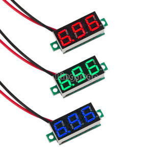 Rot DC 0.28" 3.5-30V 12V LED Mini Digital Voltmeter Spannungsanzeige Panel 