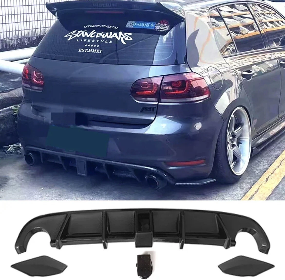 VW GOLF MK6 GTI F1 Diffuser eBay
