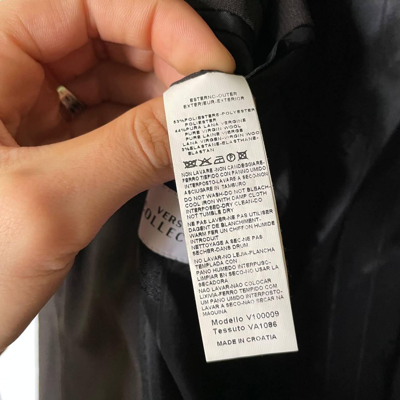 Versace Collection Wool Blend 2 Button Blazer Sui… - image 8