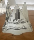 Jones Glassworks Seattle, Glass Votive Candle Holder MT. Ranier, Space Needle — photo 2