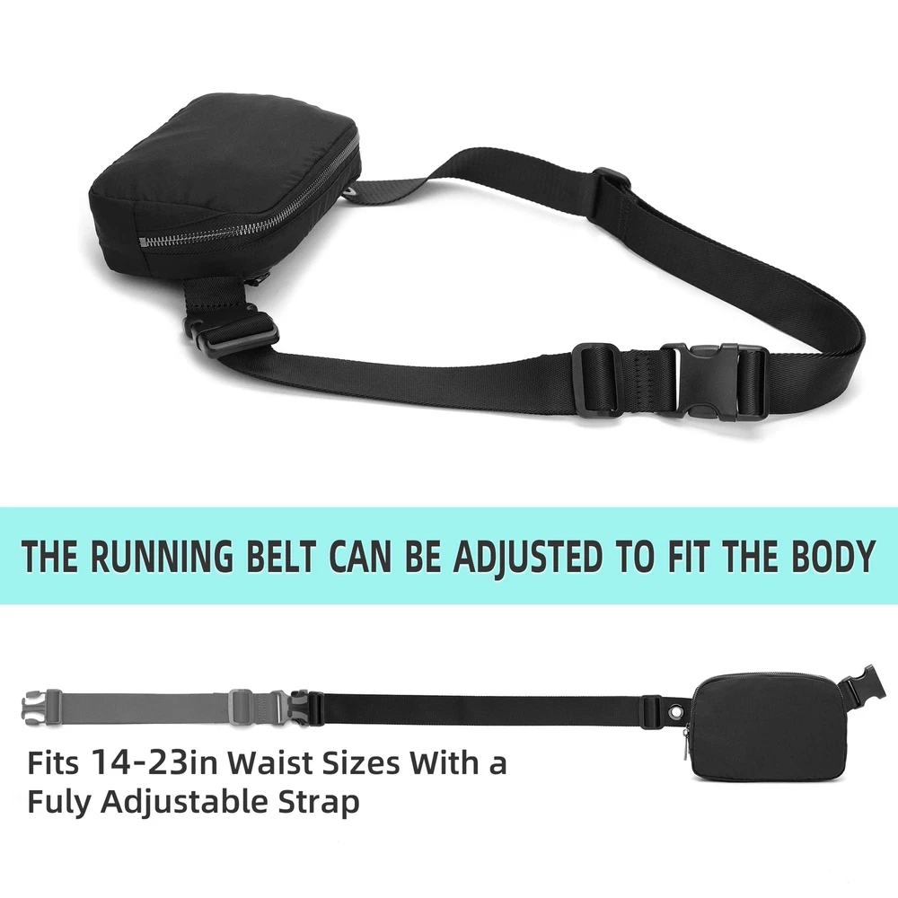 Belt Bag Fanny Pack Extender Adjustable Elastic Strap, Belt Extender for Wais...