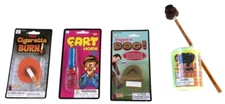 Deluxe PRACTICAL JOKE SET 5 Prank Kit 3 Horn Fart Bombs Dog Doo #2 Crap Pencil  