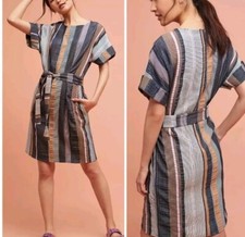 Anthropologie 34°N 118°W Austin Striped Tunic Dress XS